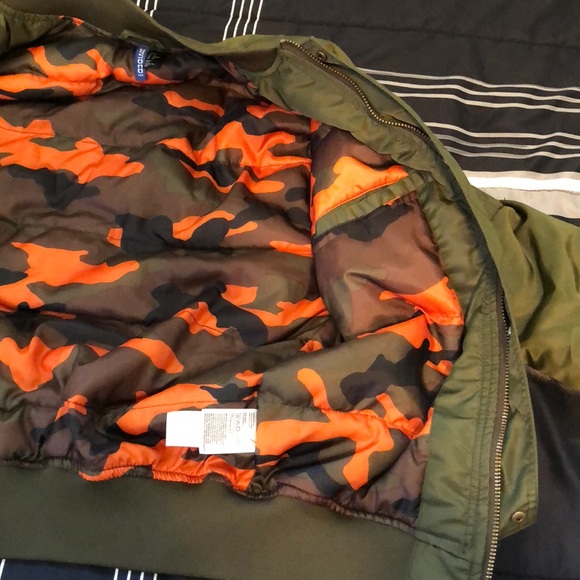 Olive Green Bomber Jacket - Picture 5 of 8